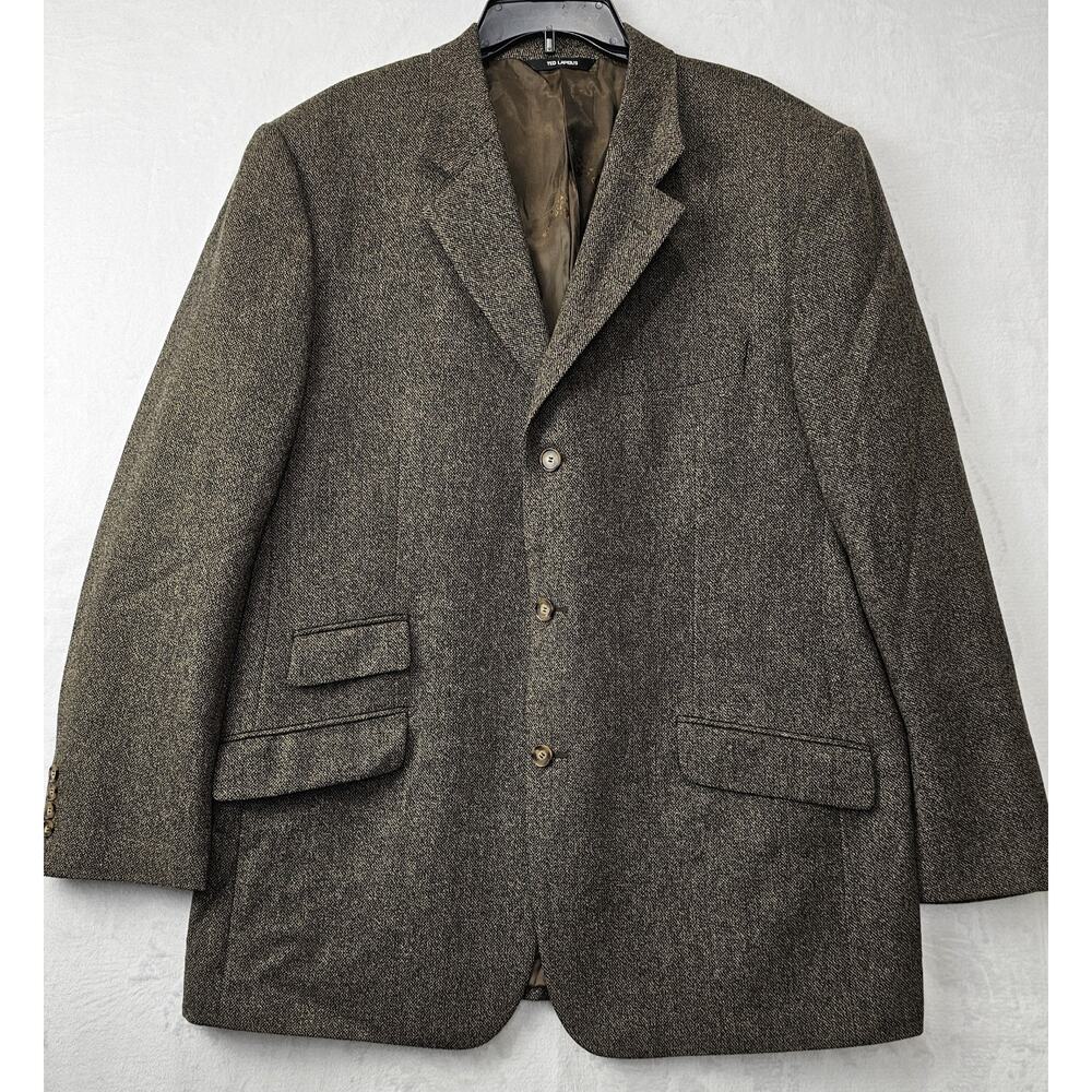 Ted Lapidus Paris Mens Blazer Sports Coat Suit Jacket Wool/Cashmere Size 48R